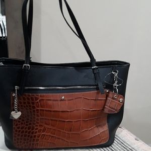 Genuine leather Aurielle large tote